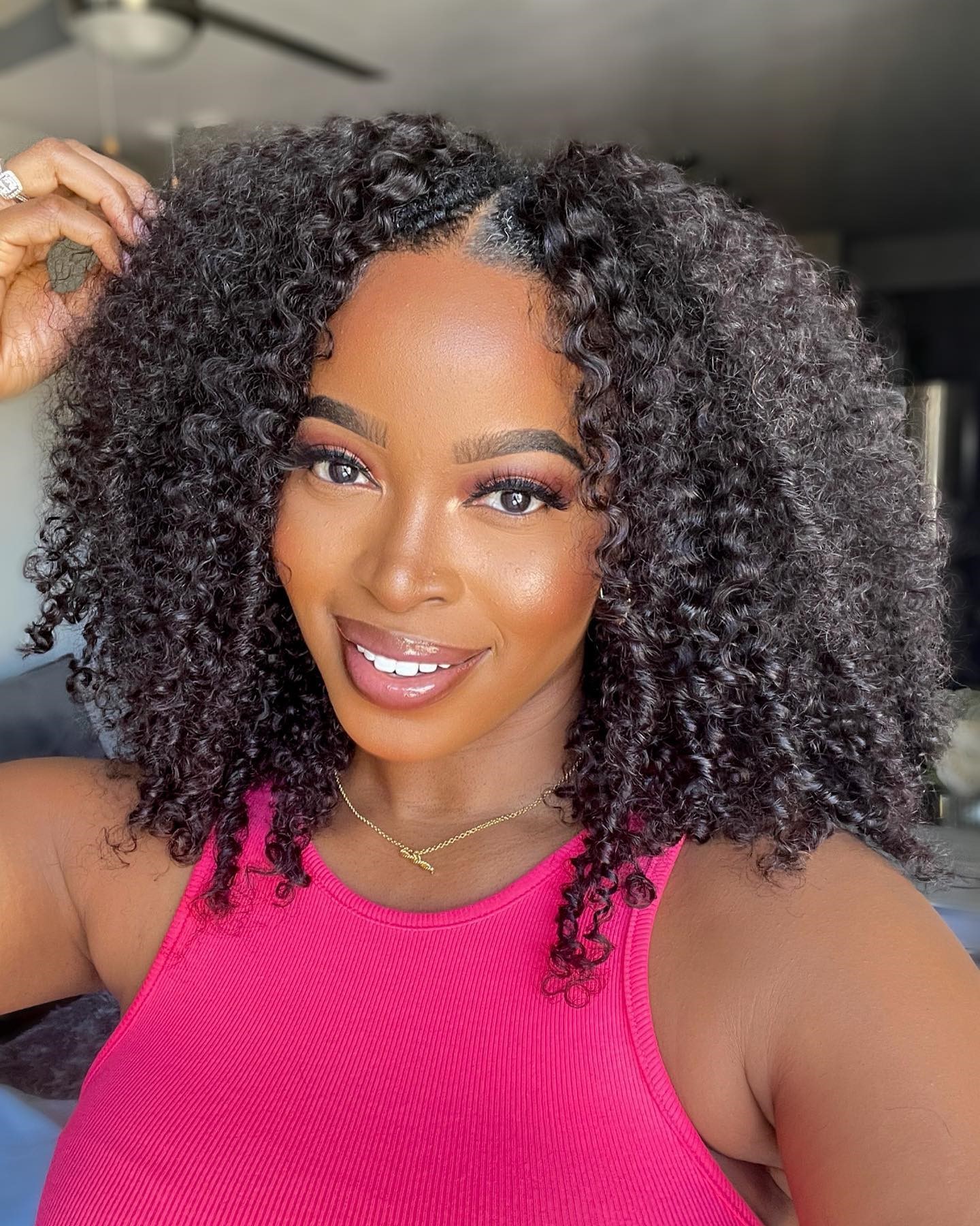 Crépus bouclés V partie perruque cheveux humains pas de laisser partie mince malaisienne cheveux perruques pour les femmes 250 densité Afro bouclés V/U partie perruque 100%