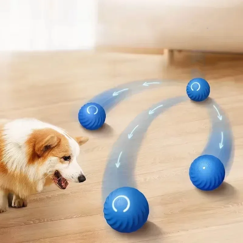1 stks Hondenspeelgoed Intelligente Zwaartekracht Sprongbal Oplaadbare Bijtvaste Rollende Bal Kat En Hond Chase Interactief Huisdier Speelgoed