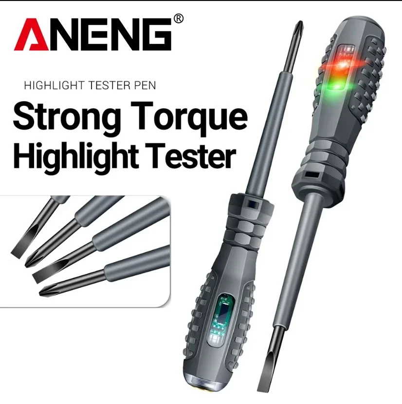 ANENG B05 palabra/cruz fuerte par resaltado destornillador medidor Sensor probador pluma cero Detector en vivo con indicador herramienta eléctrica