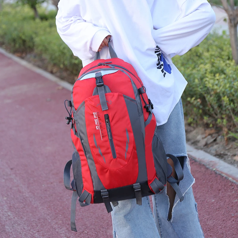 Nueva mochila para acampar, bolsa de lona de viaje de gran capacidad de 40L, bolsa de viaje para montañismo al aire libre, senderismo