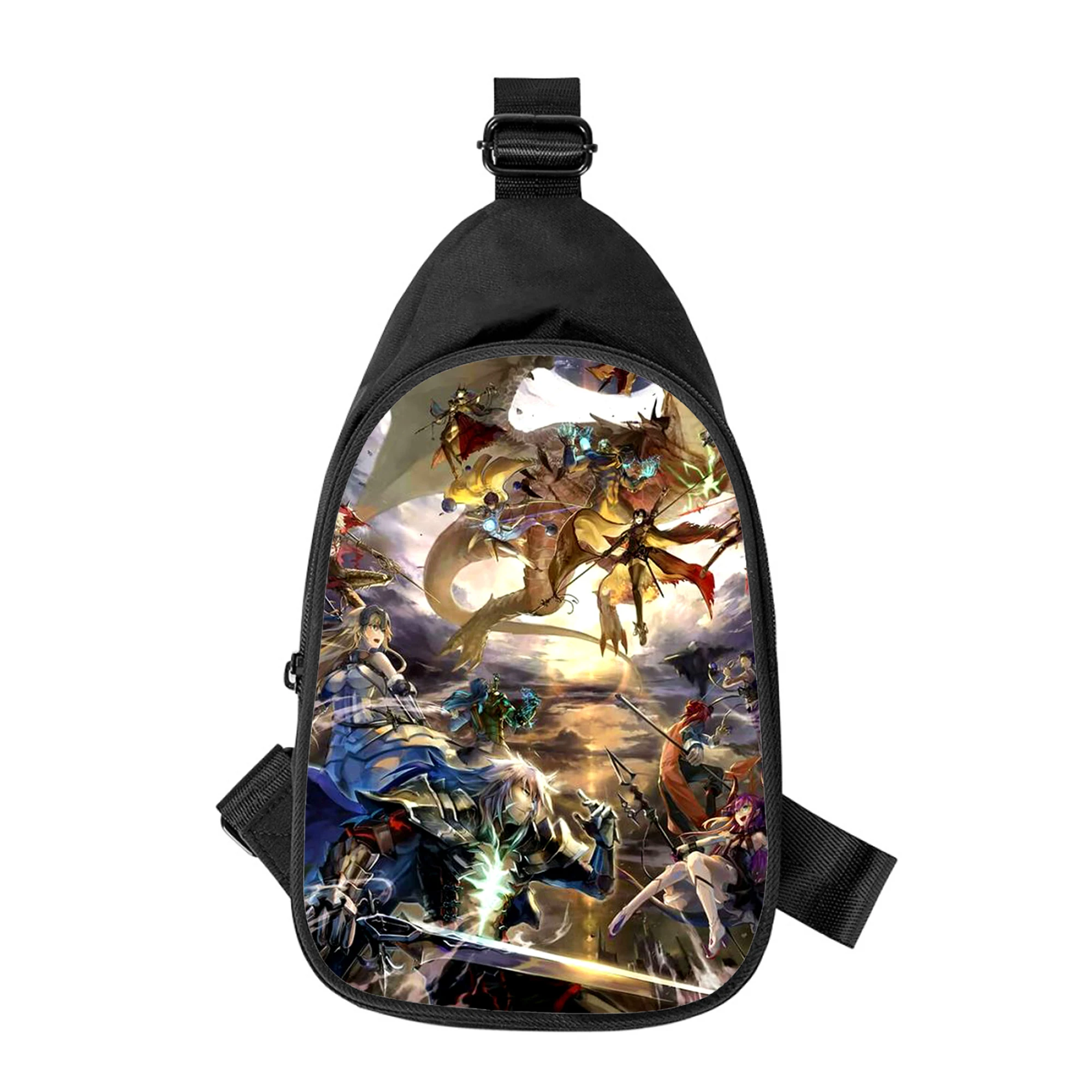 Schicksal Grand Order Spiel 3D-Druck neue Männer Kreuz Brusttasche diagonal Frauen Umhängetasche Ehemann Schule Taille Pack männliche Brust Pack
