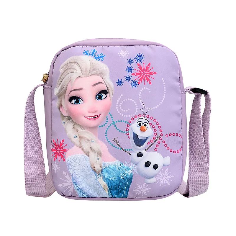 กระเป๋าคาดลำตัวซีรีส์เจ้าหญิงใหม่2023 "frozen 2" เอลซ่าโซเฟียกระเป๋าสะพายไหล่การ์ตูนแบบลำลองสำหรับเด็กผู้หญิงแฟชั่น
