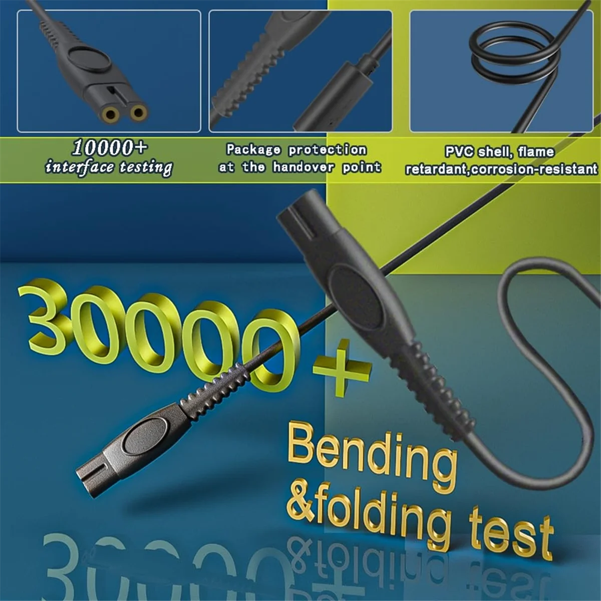 BABQ 2 ชิ้น 5 โวลต์ 1A USB เครื่องโกนหนวดสายไฟสําหรับ Philips QP2724 QP2834 QP1924 MG9520 เครื่องโกนหนวดไฟฟ้า Trimmer สายชาร์จ
