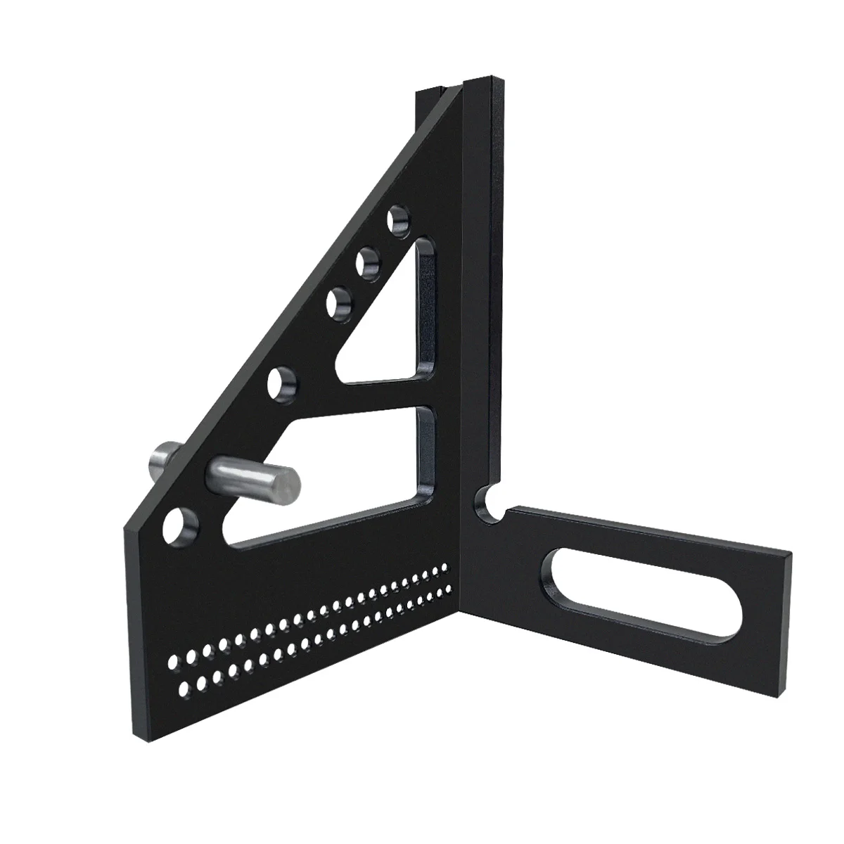 Transferidor quadrado multiângulo 3d para carpintaria, régua triangular de esquadria de liga de alumínio tipo t-22.5/30/45/60/67.5/90 graus