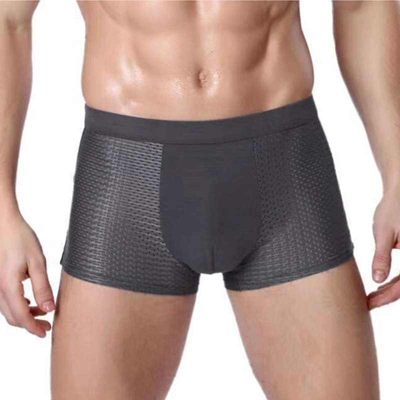 We.Fine 2024 Neue 4 Stücke Antibakterielle Sommer Frühling Unterwäsche männer Bambus Boxershorts Unterwäsche Mikrofaser Elastische Unterhose