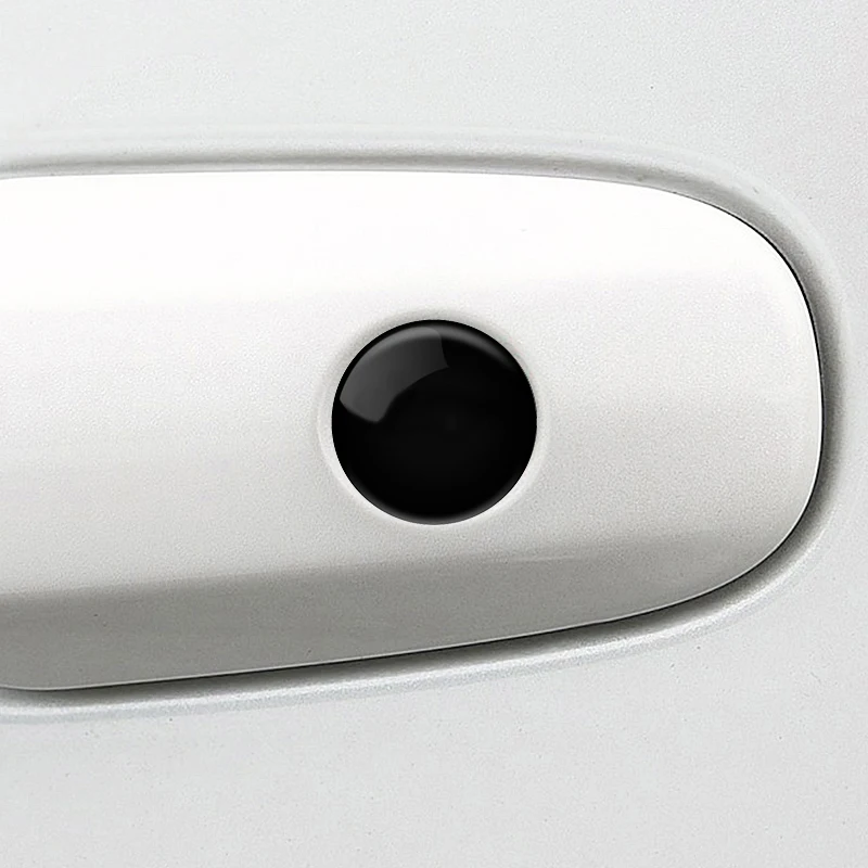 4pcs รถประตู Keyhole สติกเกอร์ประตูล็อคป้องกัน Self-กาวรูปลอก Universal อุปกรณ์เสริมสําหรับรถยนต์ BMW X3 X5 e46 e85 E60