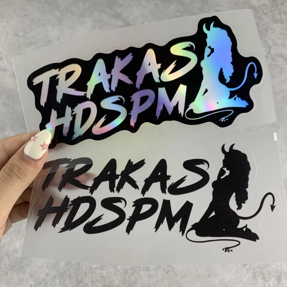 Trakas hdspm-面白い防水オートバイステッカー、オートバイのフロントフェアリング、燃料タンク、diy車の窓のボディ、耐久性のあるビニールデカール、1個