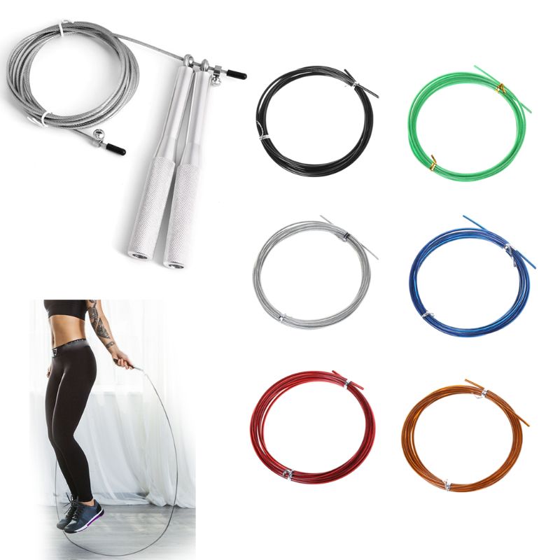 Cable de alambre de acero reemplazable Crossfit de 3m, cuerdas para saltar de velocidad, cuerda de repuesto para saltar