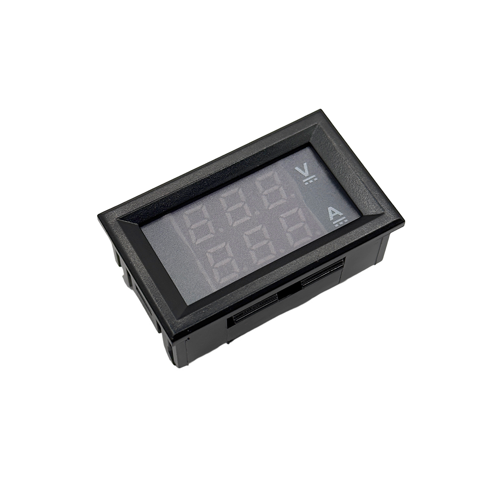 Voltímetro digital dc 0-100v 10a, amperímetro, display duplo, detector de tensão, medidor de corrente, painel amp, medidor de voltagem, 0.28 ", vermelho, azul, led