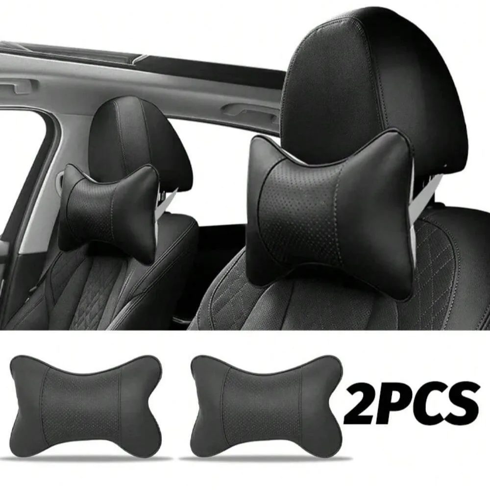 通気性メッシュ付きカーシートヘッドレスト、自動車安全、頭と首のレスト、リラックス枕、クッション、自動車プロテクター