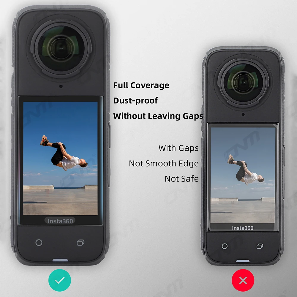 Insta360 X4 액세서리용 3PCS 화면 보호기 Insta 360 X4 풀 커버리지 보호 필름(유리 아님)용 스크래치 방지 필름