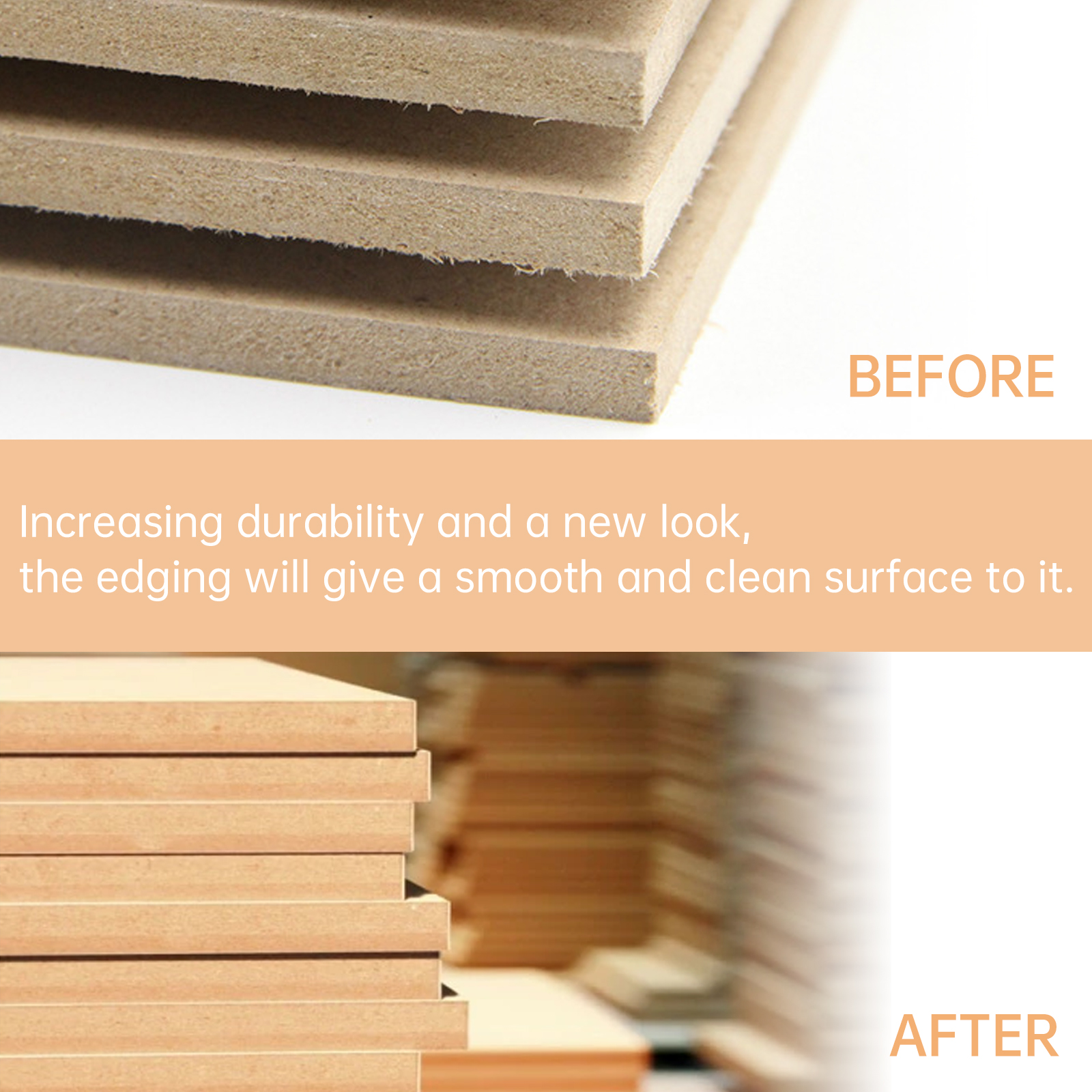 15M Decorative PVC Edge Strip Banding Adhesive Furniture Cabinet Wood Surface Table Edging Tape Funiture Accessories