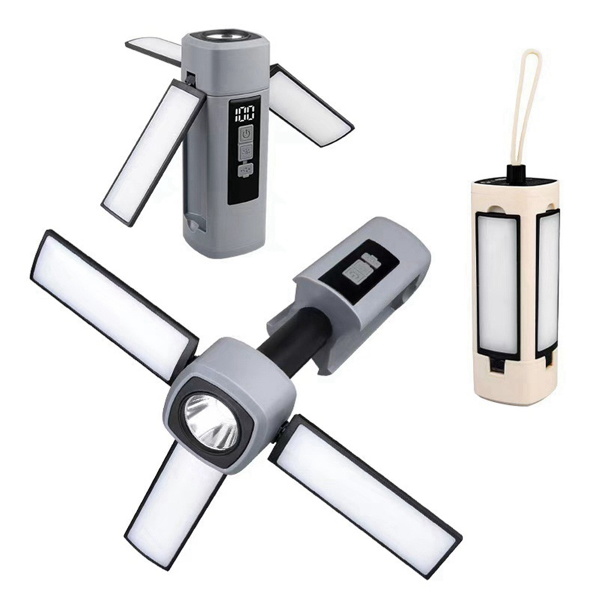 BAAU 屋外多機能キャンプライト折りたたみ伸縮式ポータブル投光器テントライトキャンプライトキャンプライト、B