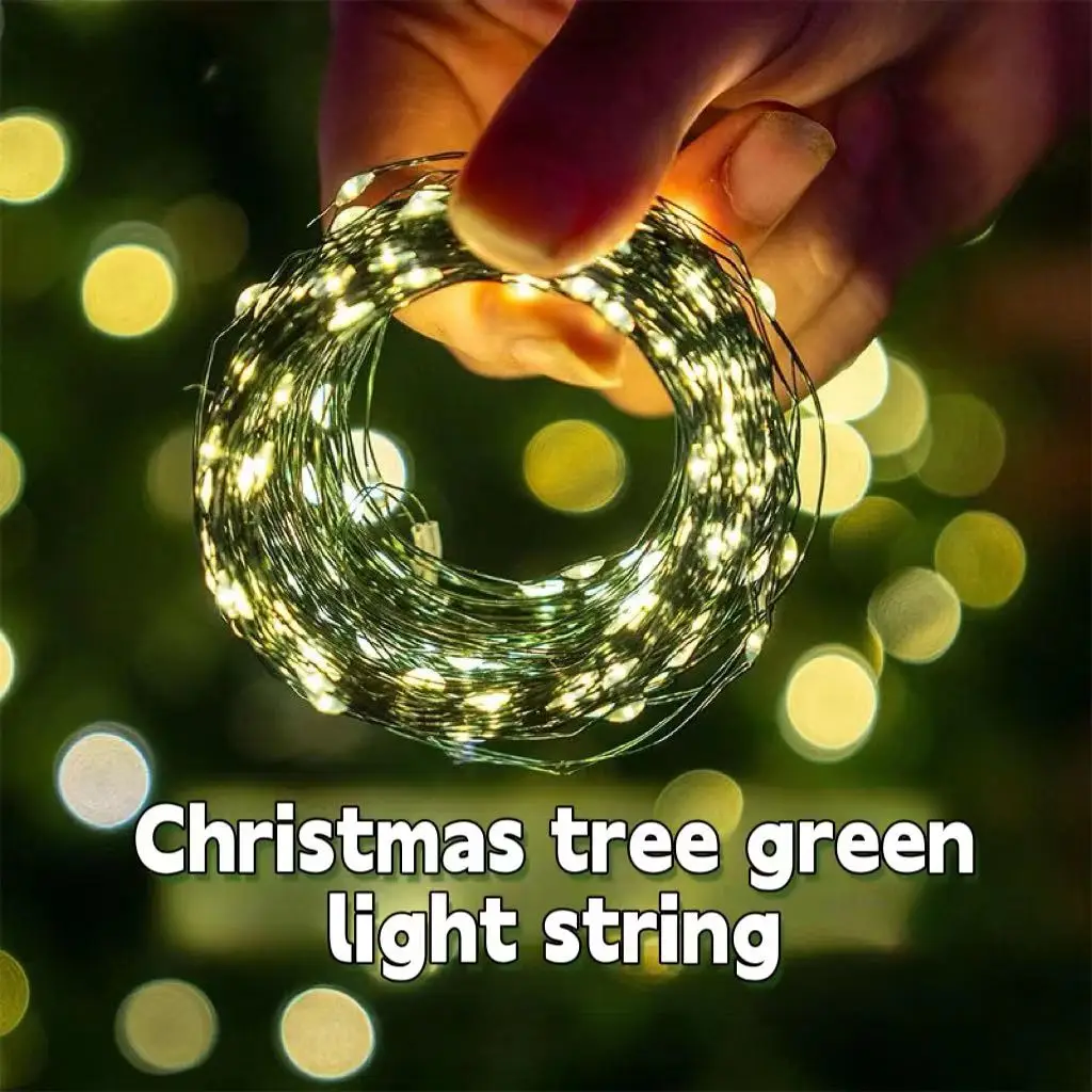 10M/20M ไฟตกแต่งคริสต์มาส String ไฟต้นไม้ไฟ Fairy ตกแต่งไฟ LED คริสต์มาสไฟตกแต่งห้องกลางแจ้ง