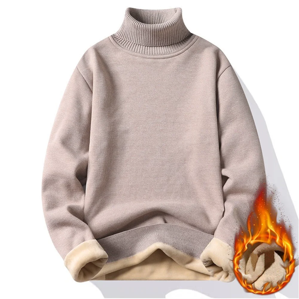 Herbst Winter herren Rollkragenpullover männer Stricken Pullover Rollkragen Gestrickte Pullover Warme Männer Jumper Slim Fit Casual Pullover
