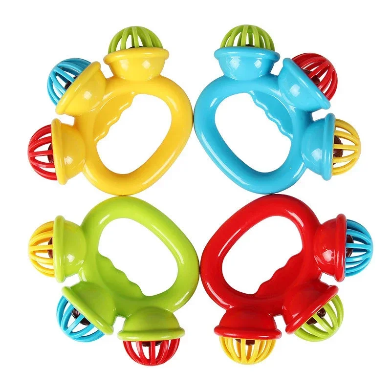 1/4PCS Neonato Mano Sonaglio Palla Giocattoli Per Bambini Afferrare Campana A Mano Giocattoli Sensoriali Per Bambini Materiali di Sicurezza Giocattoli per I Bambini Del Bambino Miglior Regalo