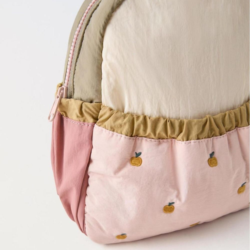 Mochila portátil Little Apple, bolso escolar dulce bordado, bolso de viaje ligero de gran capacidad