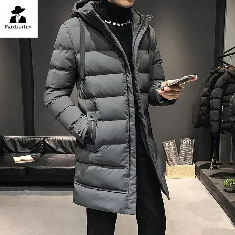 Chaquetas largas de plumón para hombre, abrigos de invierno, Chaquetas con capucha, Parkas informales de invierno, Parkas cálidas verdes de alta calidad para hombre, abrigos talla 8XL