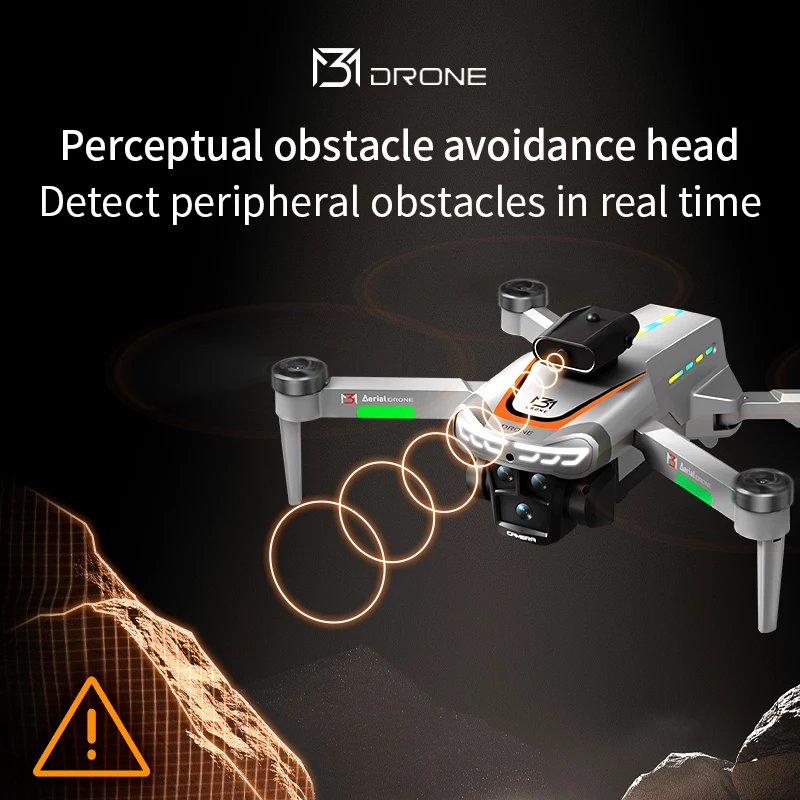 2025 Novos drones M3 GPS 8K profissionais HD 360 °   Câmeras duplas 5G WIFI motores sem escova para evitar obstáculos brinquedos quadricópteros dobráveis