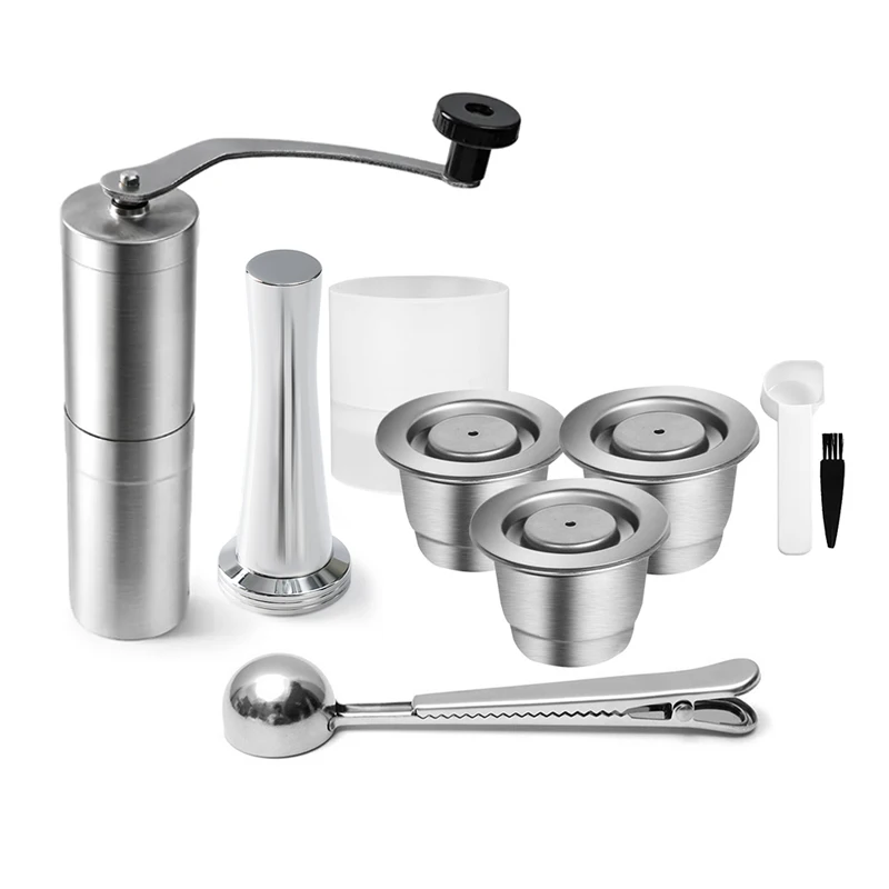 Cápsula de café recargable Nespresso de acero inoxidable, cápsula de café reutilizable, accesorios de café para cafetera Espresso Barista