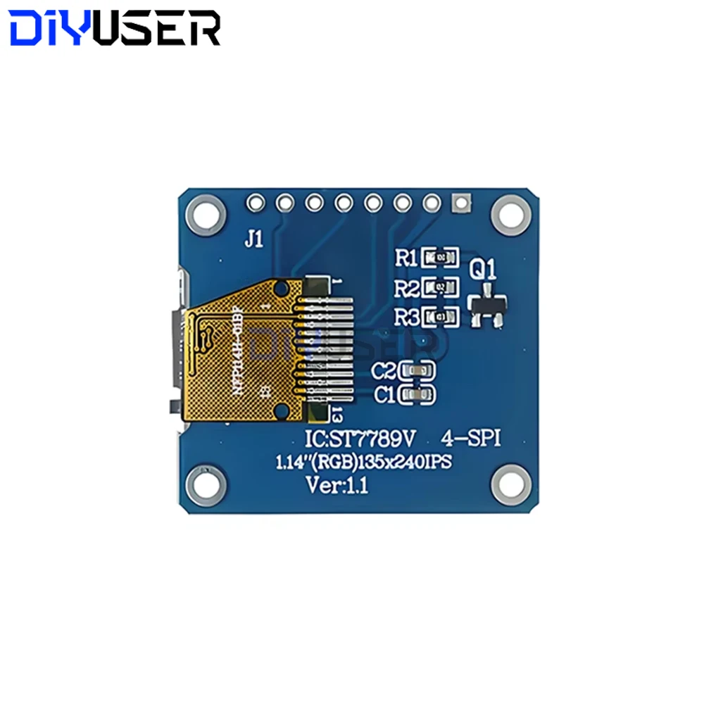 Módulo de pantalla LCD TFT IPS de 1,14 pulgadas, controlador SPI ST7789 de 135x240, pantalla LCD a Color de 65K para Arduino Raspberry Pi ESP32 STM32 DIY