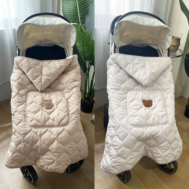 Cobertor com capuz para carrinho de bebê recém-nascido swaddle envoltório quente portador de bebê capa infantil capa colcha de dormir 80*85cm