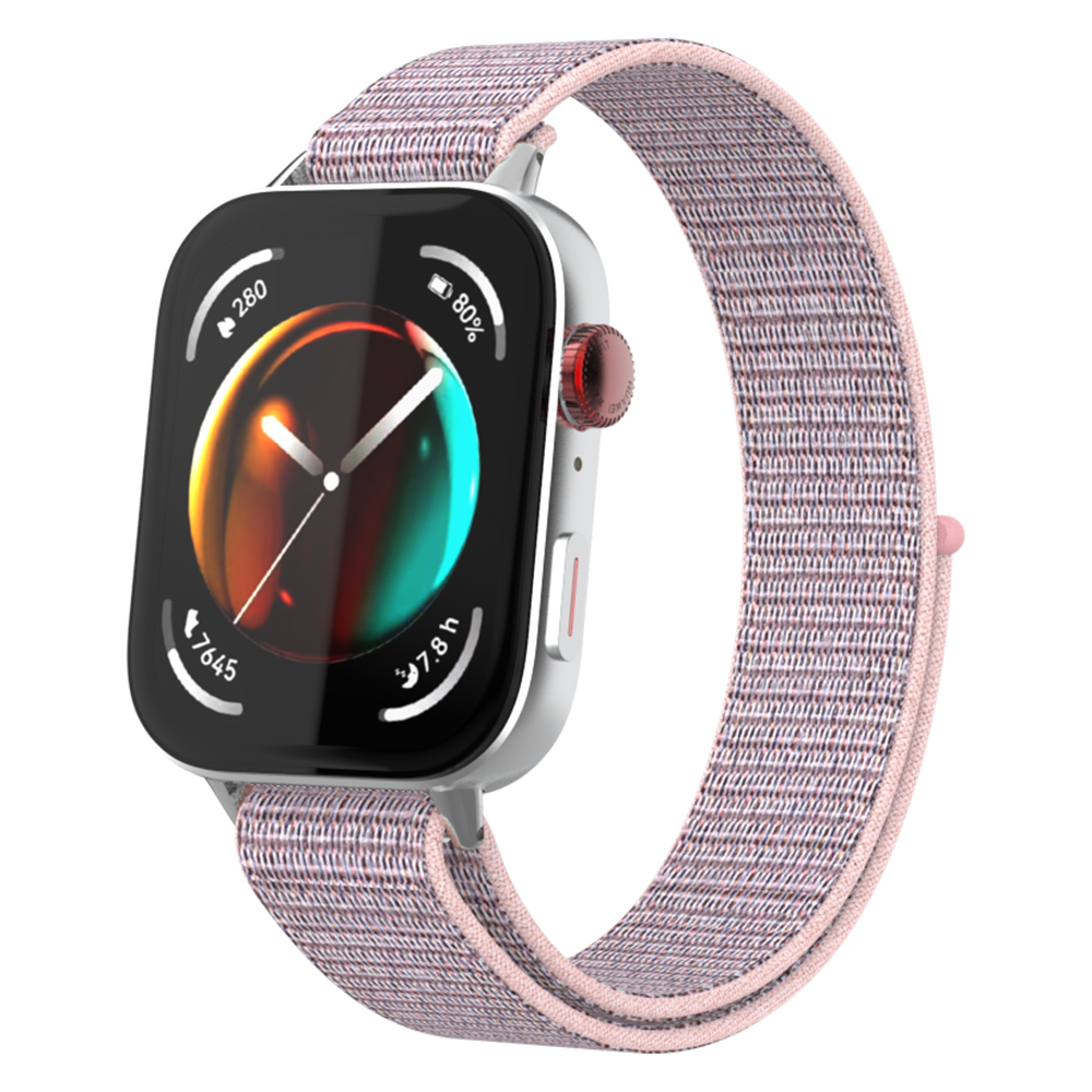 織ナイロンループストラップ Huawei 社時計フィット 3 交換バンド時計バンドブレスレットアクセサリー