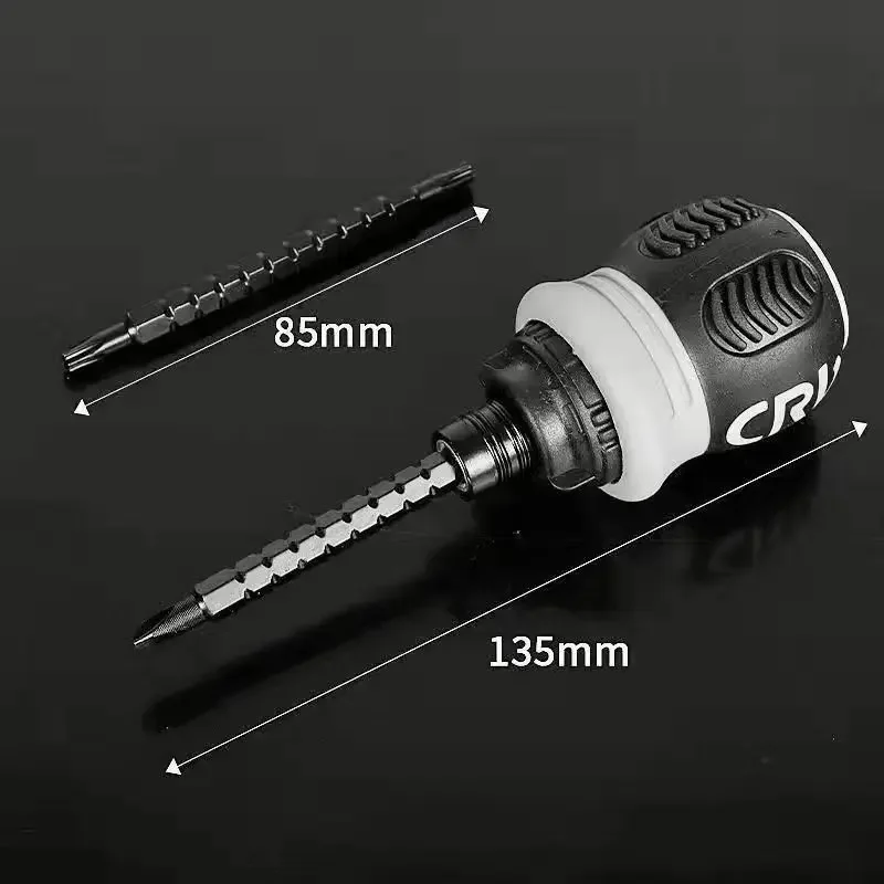 Mini Ratchet Precision Screwdriver Magnetic Telescopic Labor-Saving Hand Tool Phillips Slotted Dual-purpose Head Repair tools