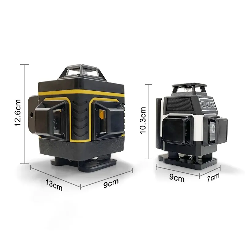 Pracmanu มินิเลเซอร์ระดับ 12 เส้น 3D ระดับ Self-Leveling 360 °   เส้นลําแสงเลเซอร์สีเขียวข้ามแนวนอนและแนวตั้ง