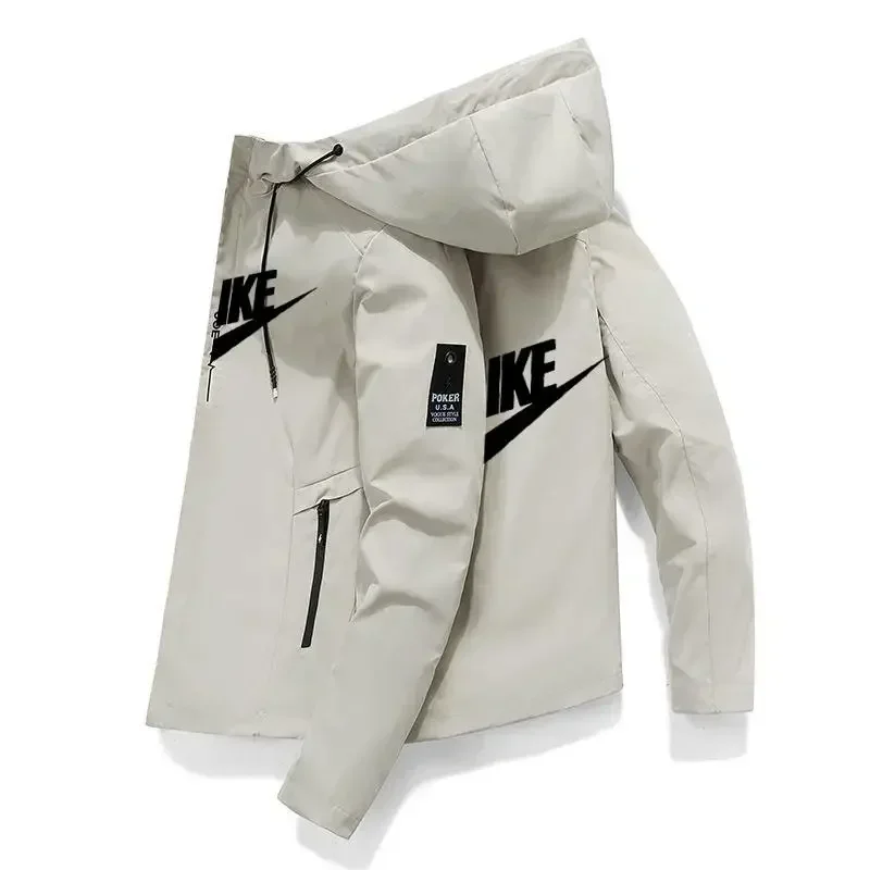 Men's outdoor windbreaker jacket, casual sports style mountaineering hooded jacket, new product brand for spring and autumn 2025