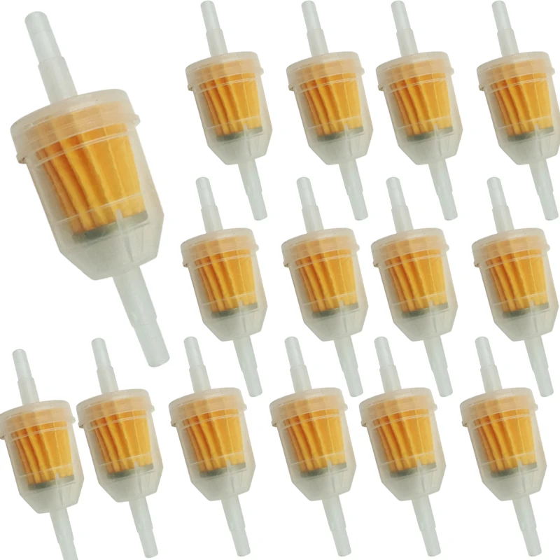 10 pçs universal gasolina gás combustível filtro de óleo da gasolina da motocicleta scooter ferramenta filtro combustível do motor atv acessórios
