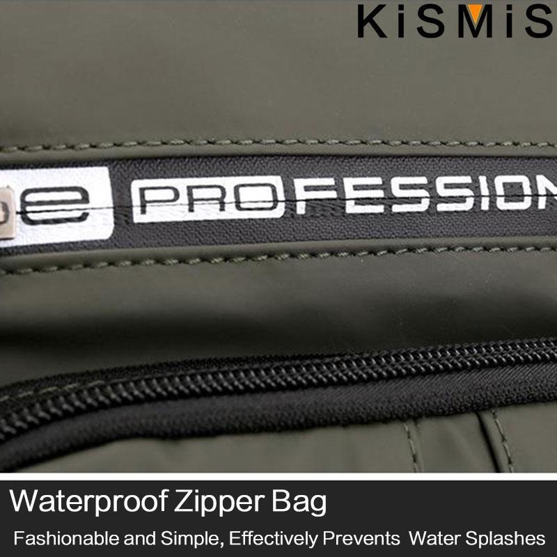 KISMIS Herren Multifunktions-Umhängetasche, Schultertuch, Brusttaschen, Umhängetasche, lässig, für Herren, USB-Ladehandtasche