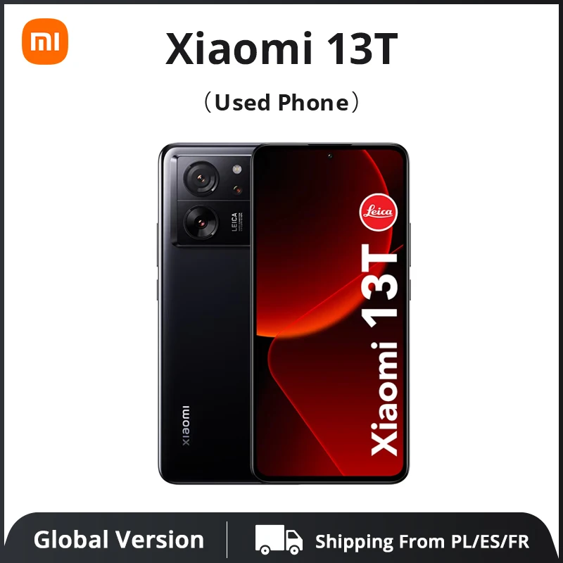 Telefono usato Xiaomi 13t Versione globale 8Gb+256Gb Smartphone nero (eccellente condizione)