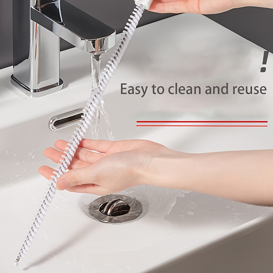 Water Pipe Dredging Brush Pipe Dredging Device Sewer Hair Cleaner Face Washing Water Pool Floor Drain Dredging Cleaning Brush