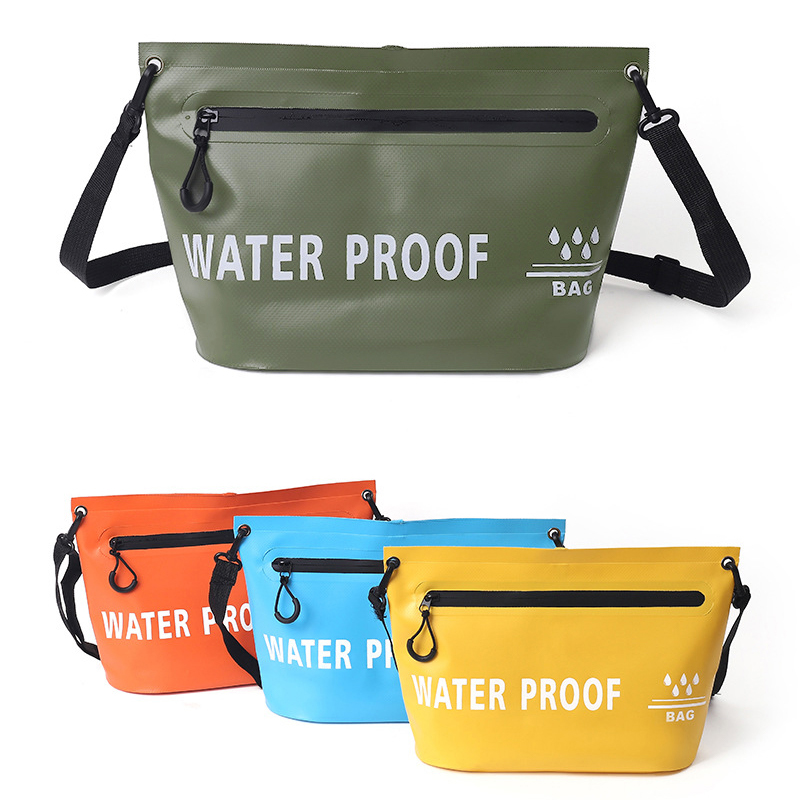 Bolsa seca impermeable, bolsa de natación de un solo hombro, bolso de viaje al aire libre, saco de lavado, Rafting, Kayak, río, Trekking