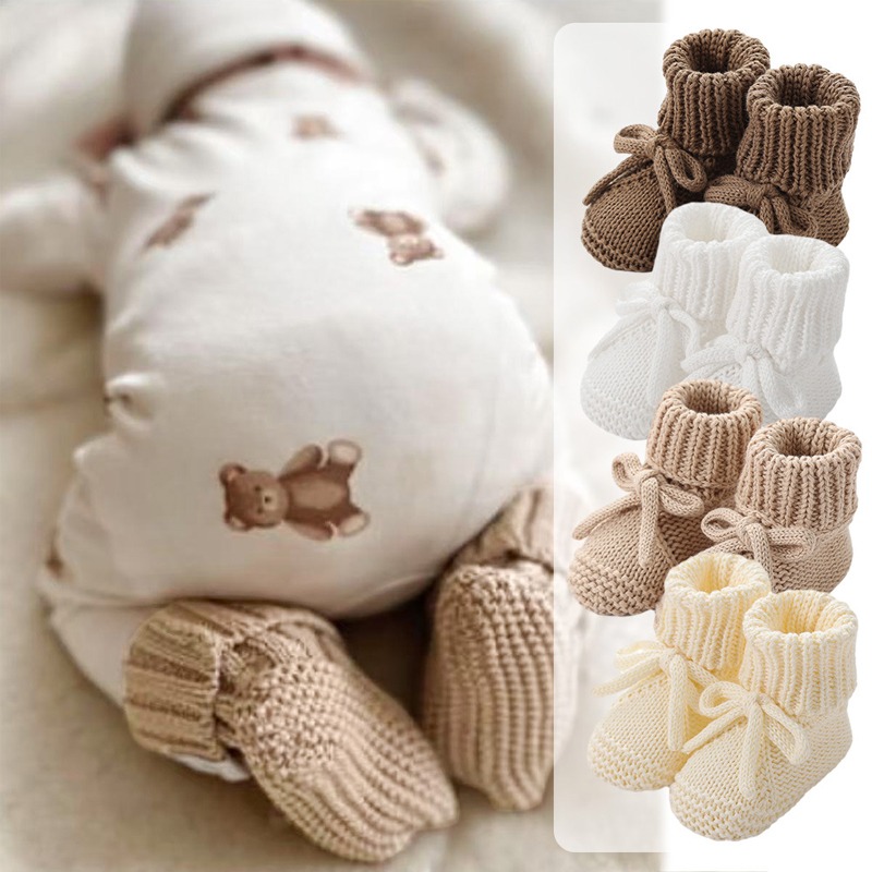 Детская обувь, вязаная обувь для младенцев, детская обувь для кровати, От 0 до 12 месяцев, милые дышащие прогулочные ботинки с отложным воротником для новорожденных мальчиков и девочек, модные однотонные повязки