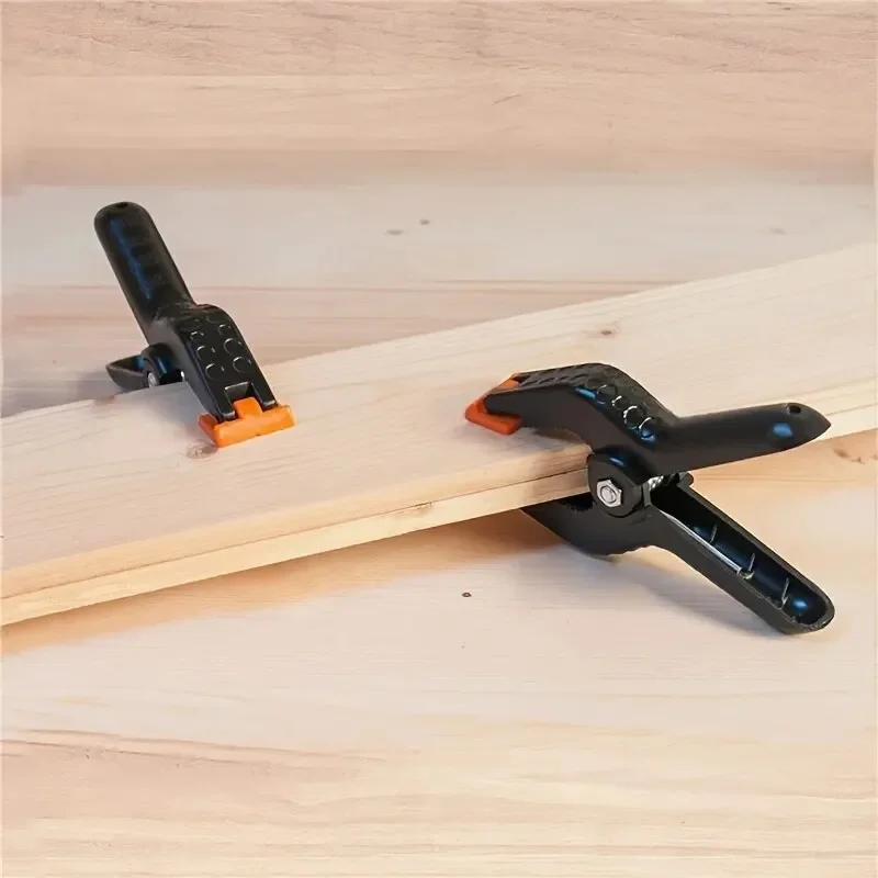 6 個 3 インチスプリングクランプヘビーデューティプラスチック背景モスリンキャンバス紙クロマキースクリーンクリップフォトスタジオ大工ツール