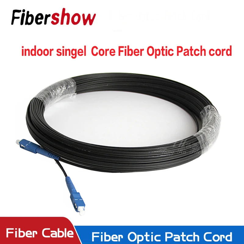 Glasfaser-Drop-Kabel SC-UPC auf SC UPC Single Mode Simplex Indoor-Patchkabel Optisches Kabel FTTH 10 m 20 m 30 m 50 m 100 m