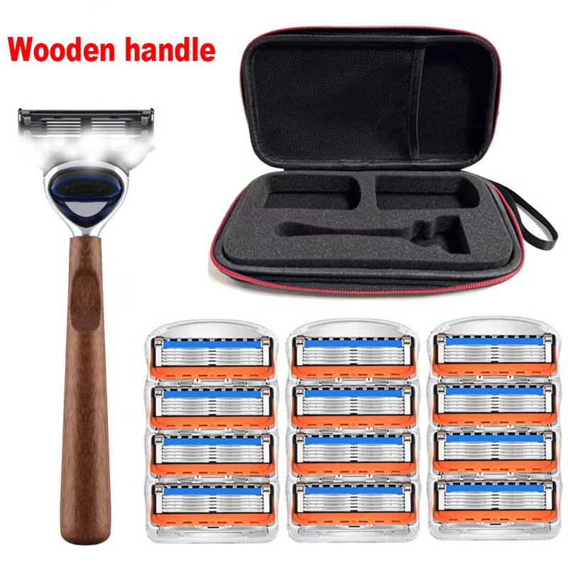 Fusion series NEW 5-layer Razor Blades, Replacement Blades, Vintage Wet Shaving Safety Razor, Skin Protection Classic Razor