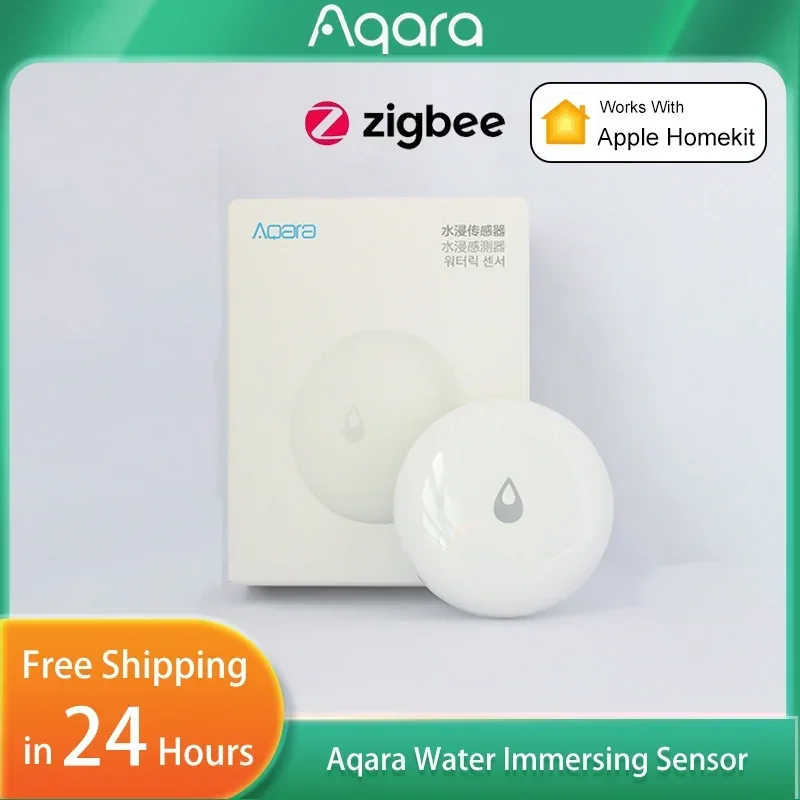 Датчик утечки воды Aqara ZigBee, детектор погружения в воду, сигнализация, датчик замачивания, умный дом для Xiaomi Mi Home Homekit, приложение