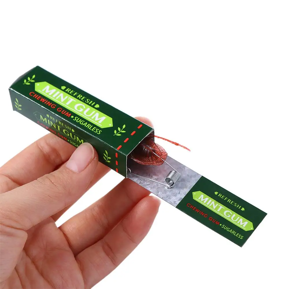 Fake Chewing Gum Toy para crianças, Prank Trick Simulation, Barata chocante, Pull Head, Paródia de brinquedos, April Fools Day