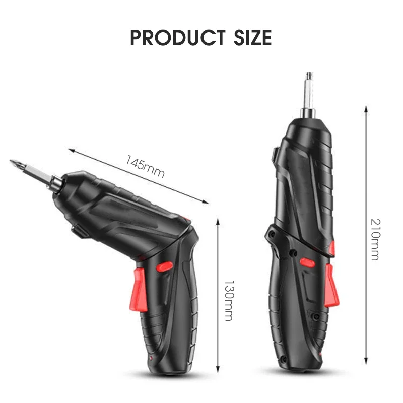 3.6V Screwdriver Kit Rechargeable Lithium Battery Cordless Electric Screwdriver Drill Kit Folding Home Power Tools