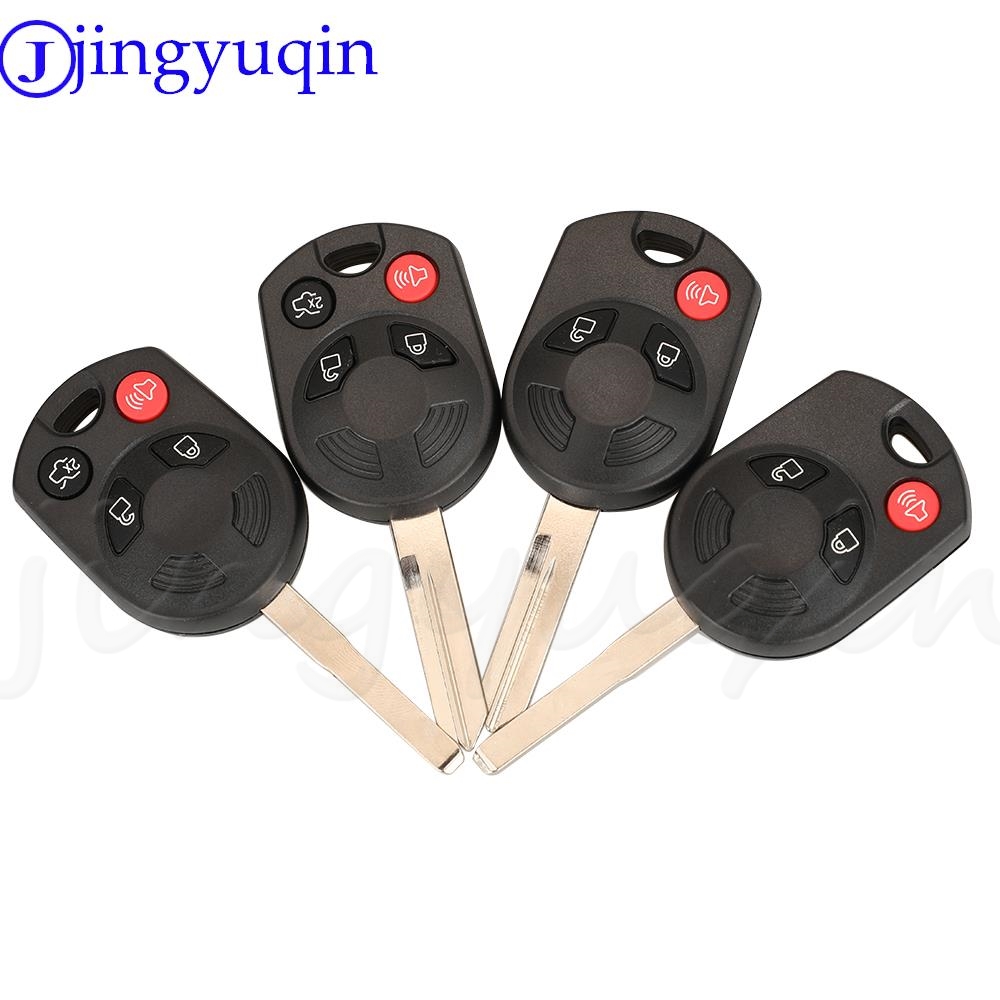 Jingyuqin 3/4 Nút Nhà Ở Ô Tô Điều Khiển Từ Xa Vỏ Chìa Khóa Dành Cho Xe Ford Thủy Ngân Edge Thoát Khỏi Cuộc Viễn Chinh Flex Fusion Mustang Tầm Ma Cho Lincoln