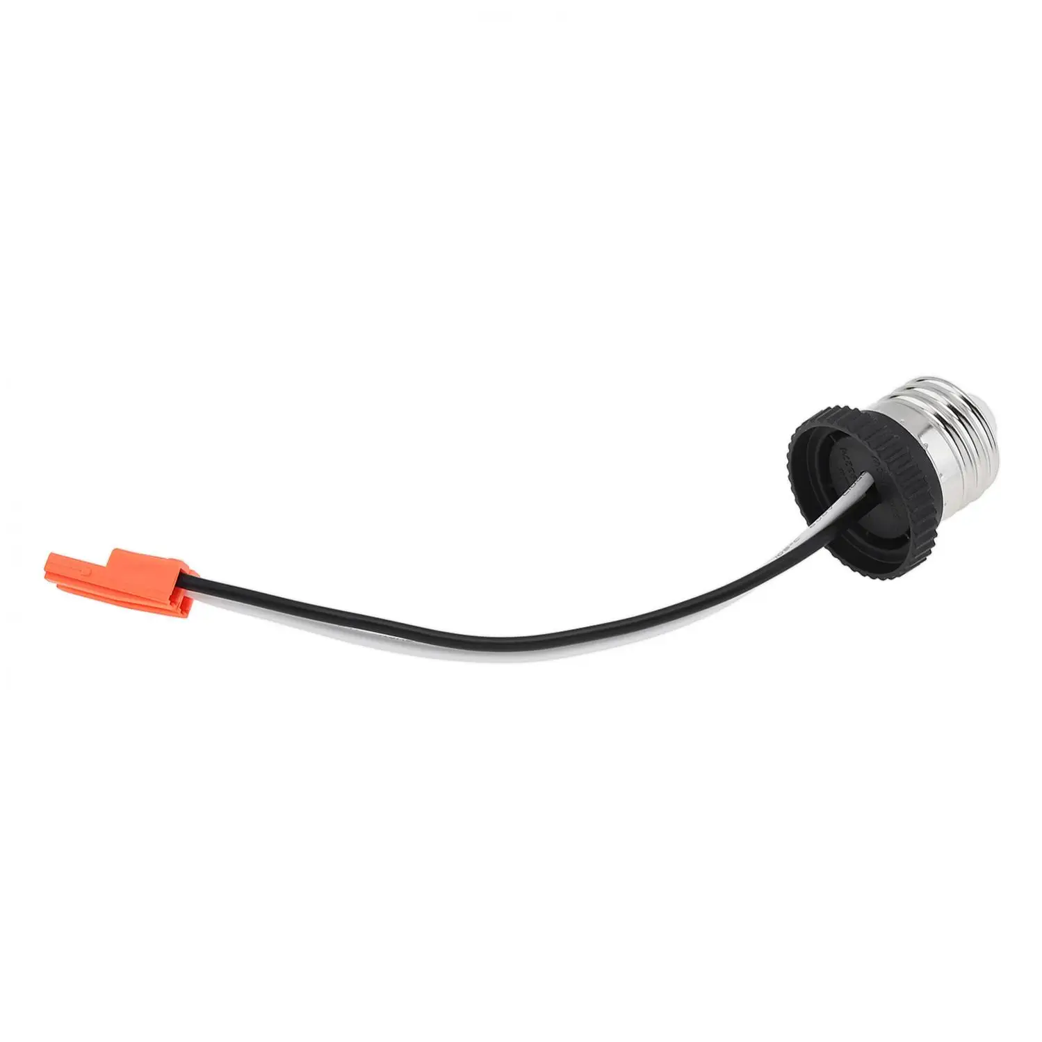 Adaptador de enchufe E26 de fácil instalación, Base media, tornillo macho en bombilla, Pigtail para luces de techo Led, Downlight