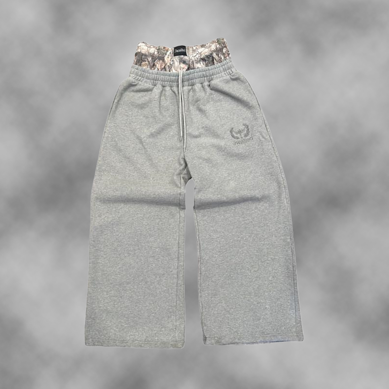 Y2K トレンドスウェットパンツ迷彩刺繍柄ストリート男性女性服レトロ迷彩だぶだぶのパンツユニセックスワイドレッグパンツ