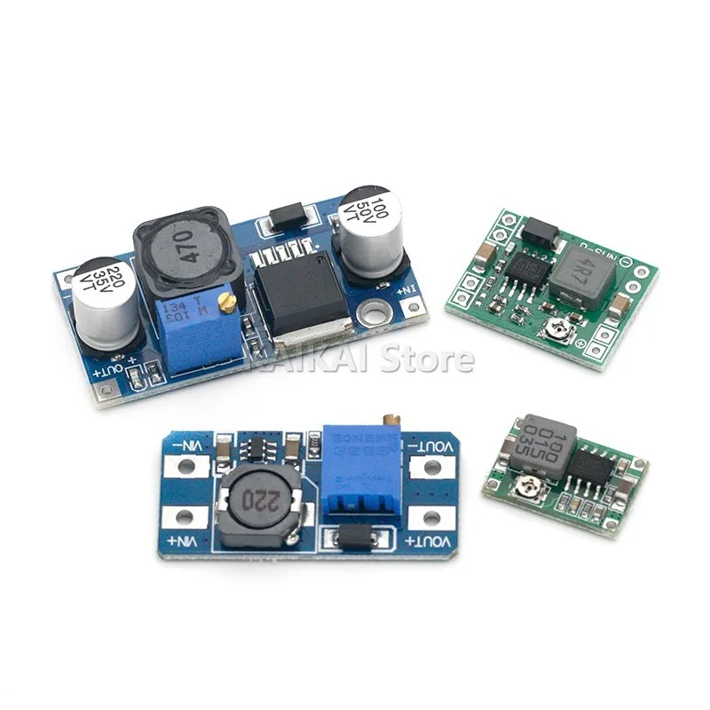 Modulo di alimentazione stabilizzato in tensione DC-DC Modulo regolatore di tensione boost e buck regolabile LM2596S-ADJ MT3608 MP1584EN