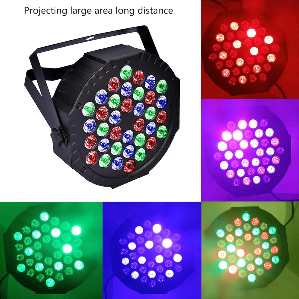 Luz de discoteca profesional DMX RGB 36 LED Par luz KTV Bar fiesta DJ luz de escenario lámpara de proyector LED para boda cumpleaños Navidad