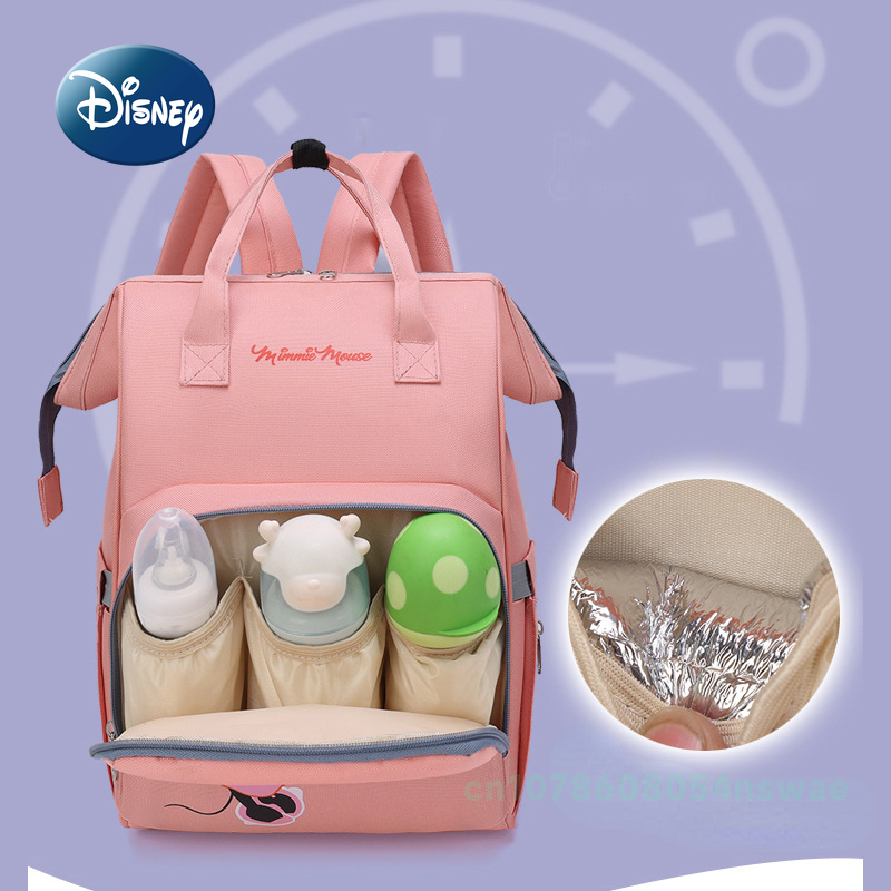 Disney Mickey's New Diaper Bag Backpack Cartoon Fashion Baby Diaper Bag Multi Functional Baby Bag Large Capacity High Quality