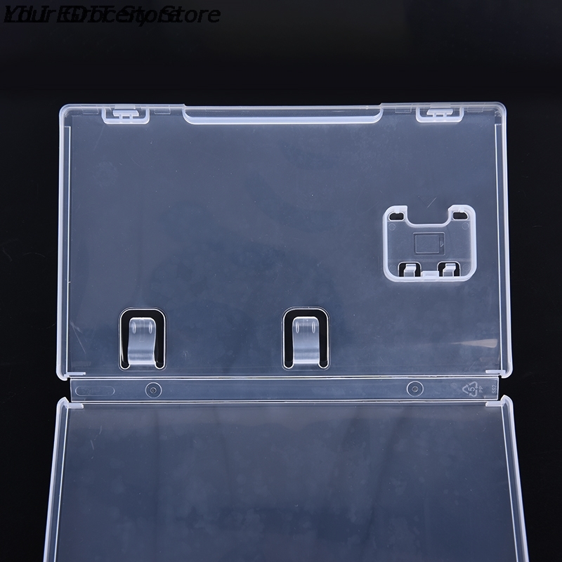 Caixa de armazenamento de cartão de jogo, suporte de cartucho transparente para switch ns com suporte de livro para capa inserida