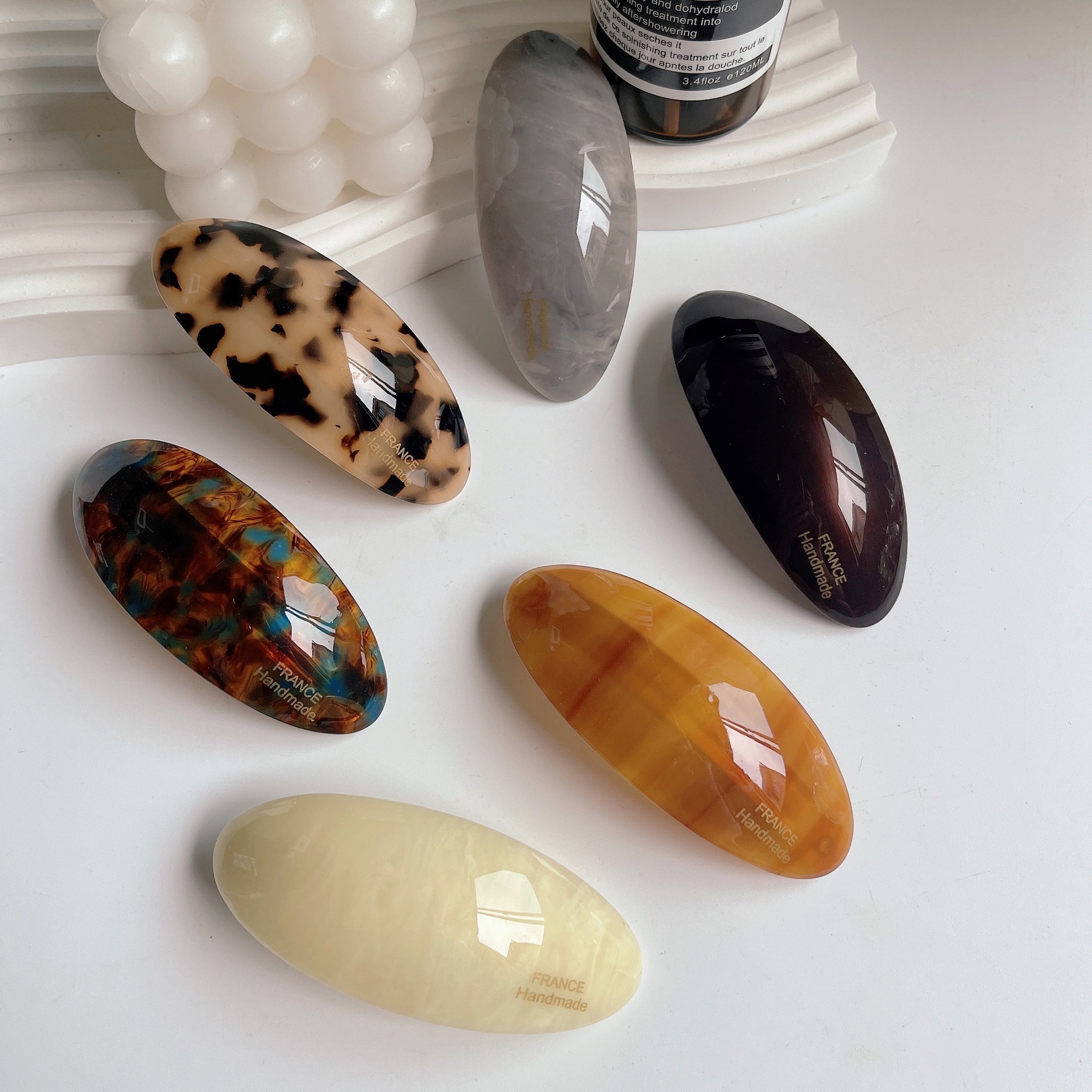 Pinza de pelo de ácido acético coreano para mujer, accesorios para el cabello, Clip de cuchara de primavera, Clip superior, tocado Simple, venta al por mayor